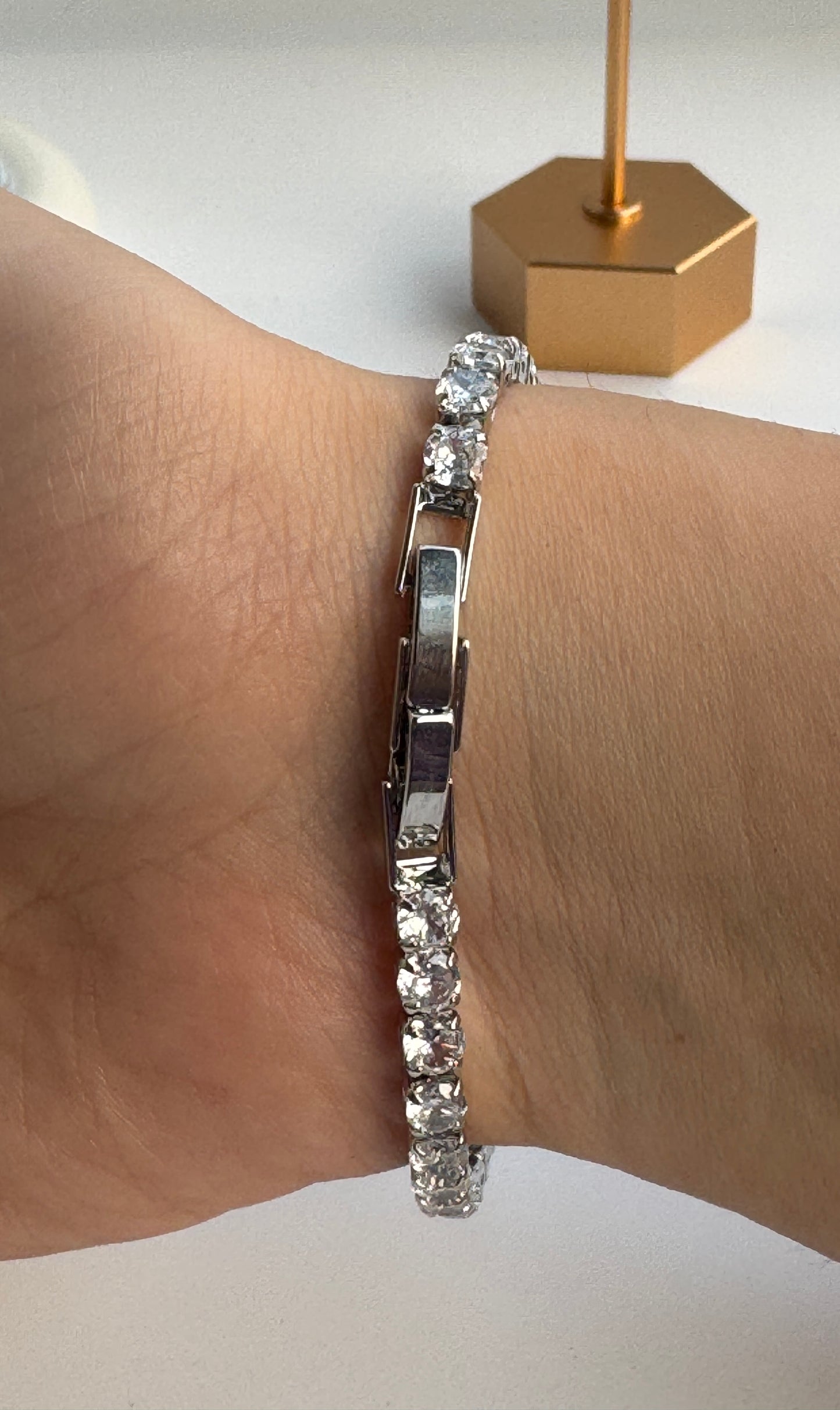Classic Silver Tennis Bracelet