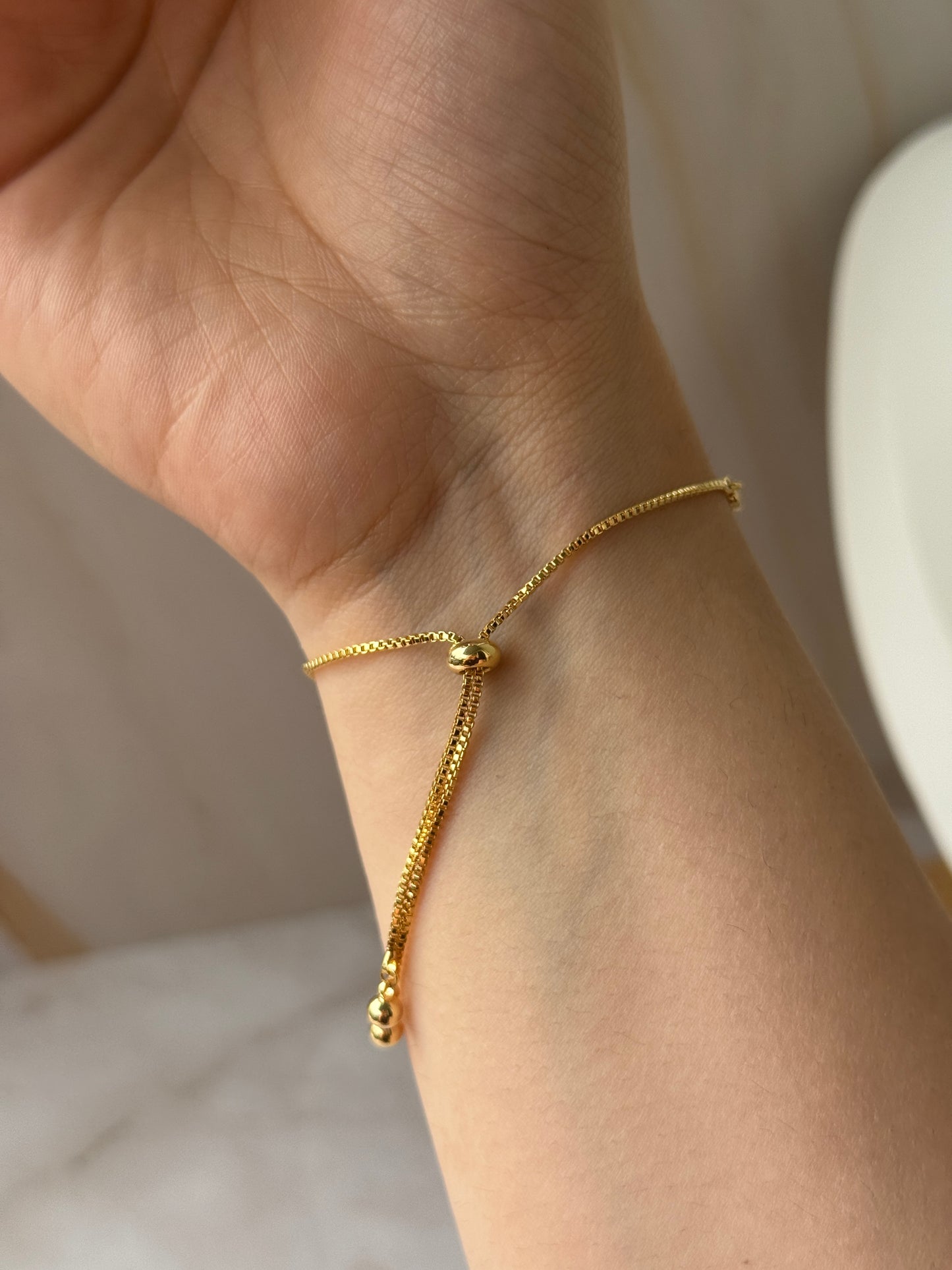 Clover CZ Bracelet 18K Gold Plated – Adjustable Pave Crystal Bracelet