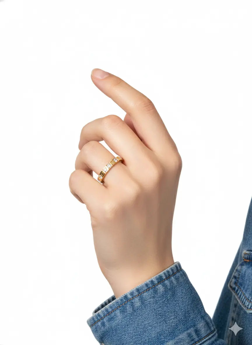 Love Ring, 18K Gold Plated - AurviJewelry