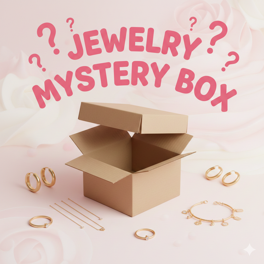 18K Gold Waterproof Tarnish Free Trendy Jewelry Mystery Box AurviJewelry