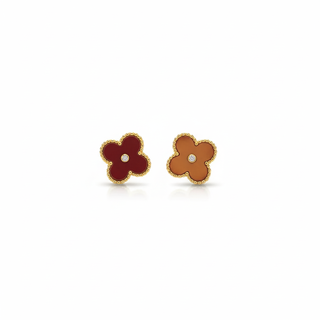 Clover Leaf Earstuds, 1 Motif, 20mm AurviJewelry