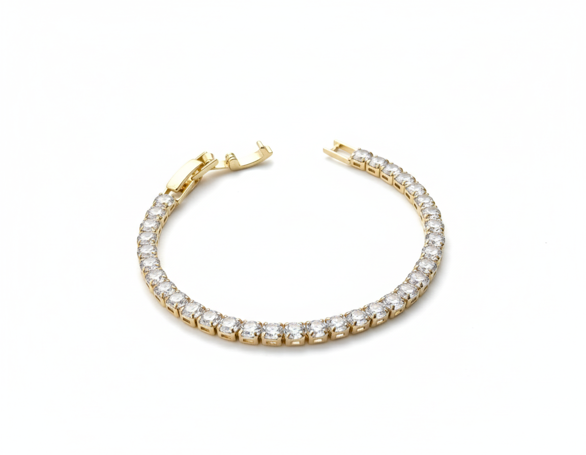 Tennis Bracelet – Elegant CZ Diamond Chain Bracelet for Women