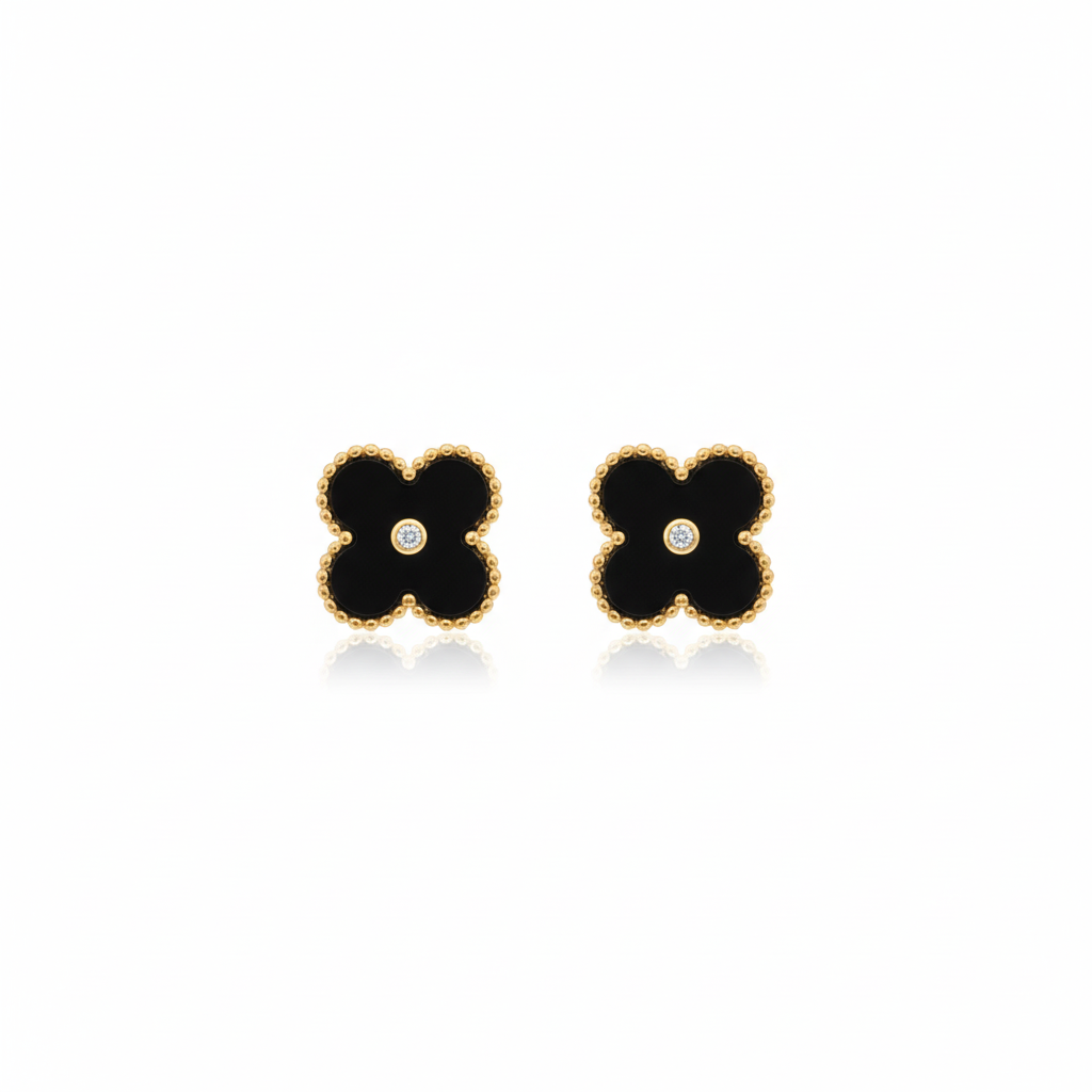 Clover Leaf Earstuds, 1 Motif, 20mm AurviJewelry