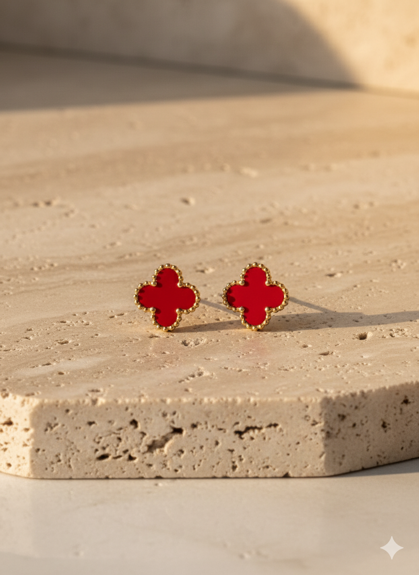 Small Clover Stud Earrings