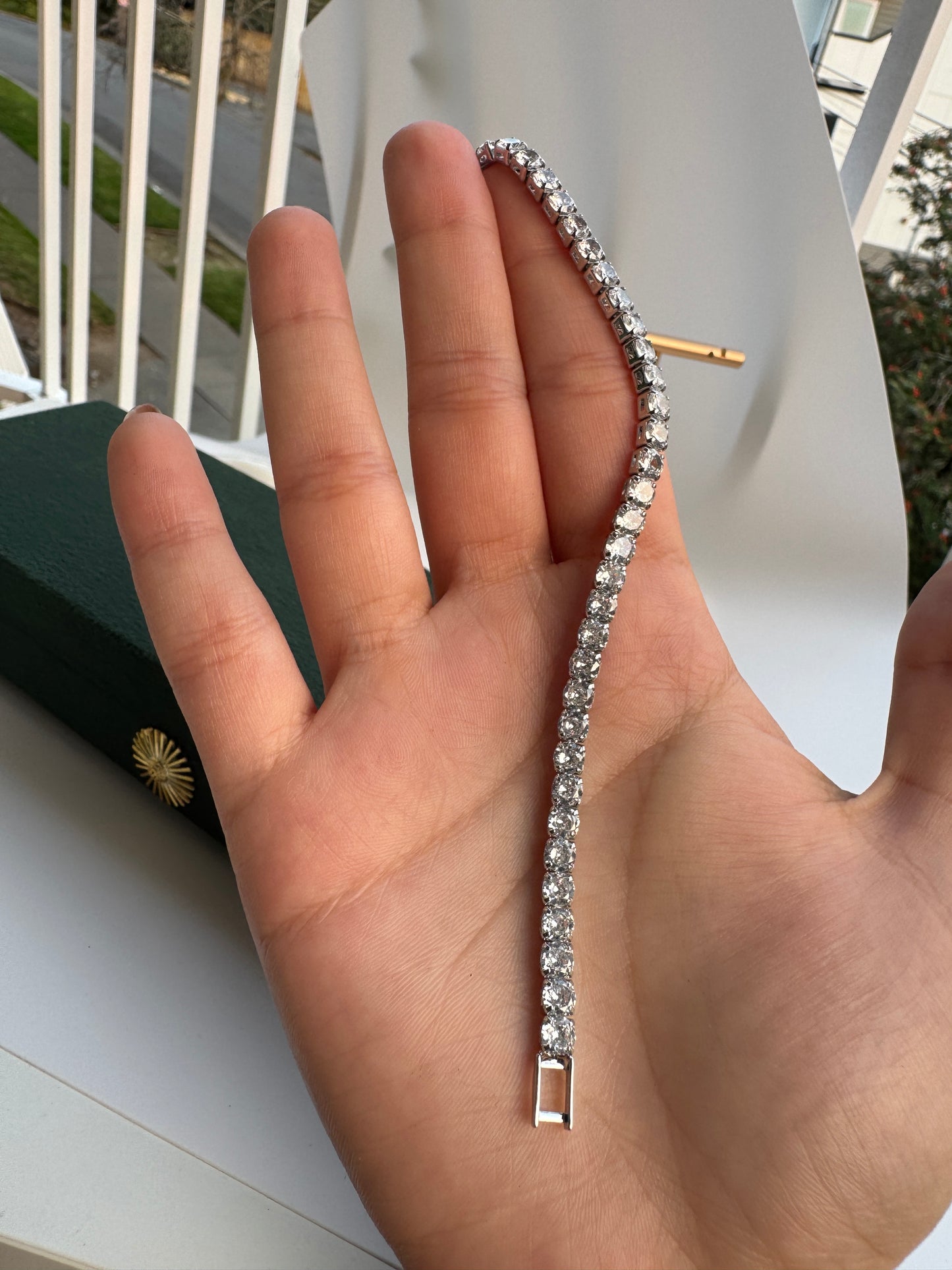 Tennis Bracelet – Elegant CZ Diamond Chain Bracelet for Women