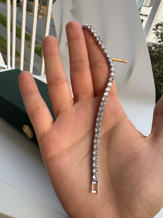 Tennis Bracelet – Elegant CZ Diamond Chain Bracelet for Women