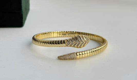 Snake Cuff Bracelet by AurviJewelry
