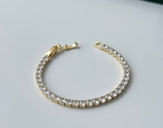 Tennis Bracelet – Elegant CZ Diamond Chain Bracelet for Women