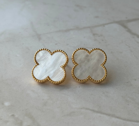 Large Clover Stud Earrings