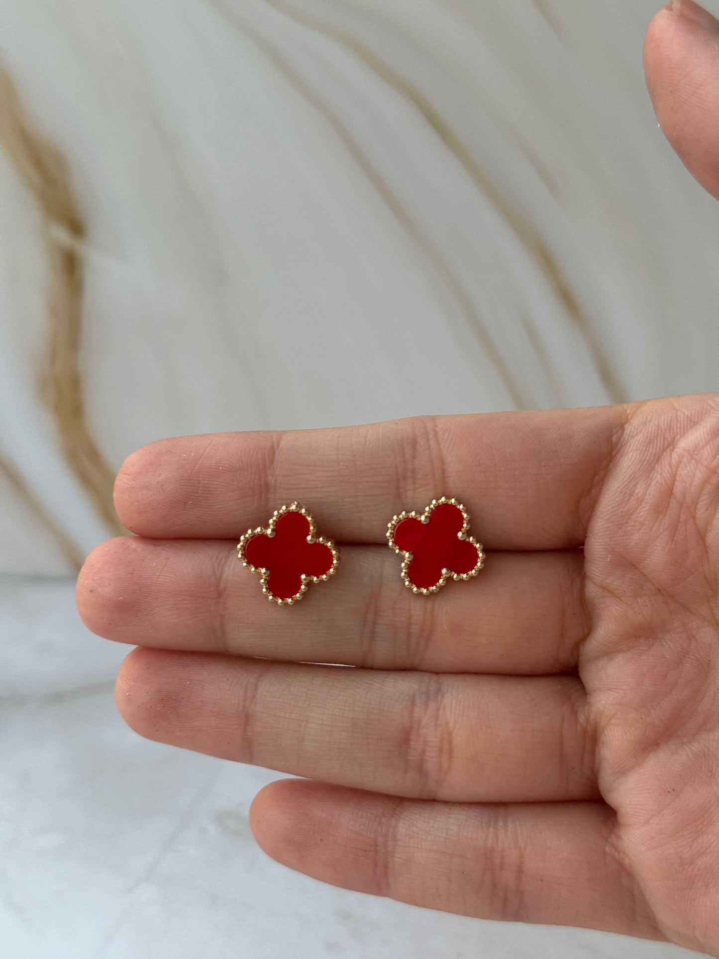 Small Clover Stud Earrings