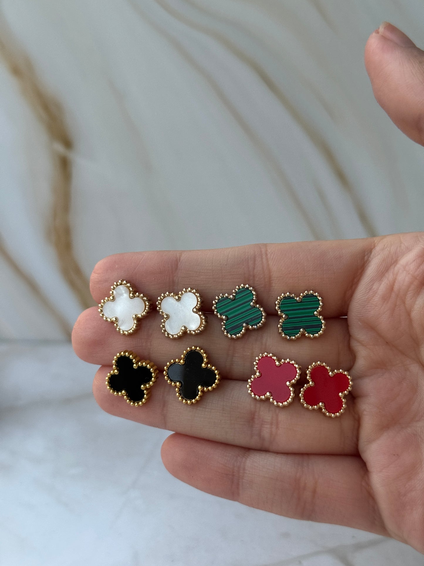 Small Clover Stud Earrings
